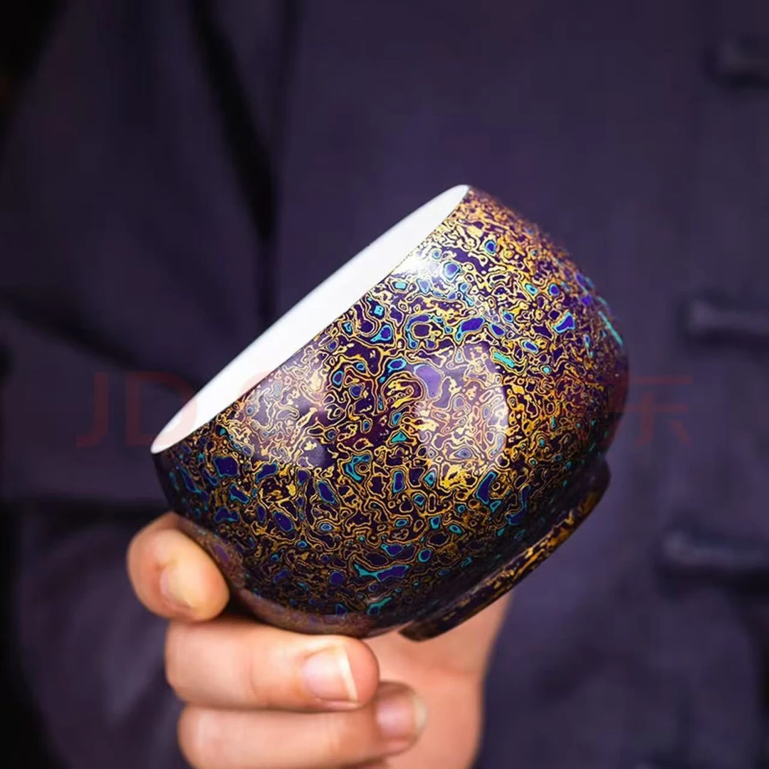 羊脂玉大漆杯YY3950