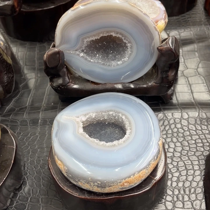 水晶珠宝半成品未镶嵌福利蓝晶拉丝盆