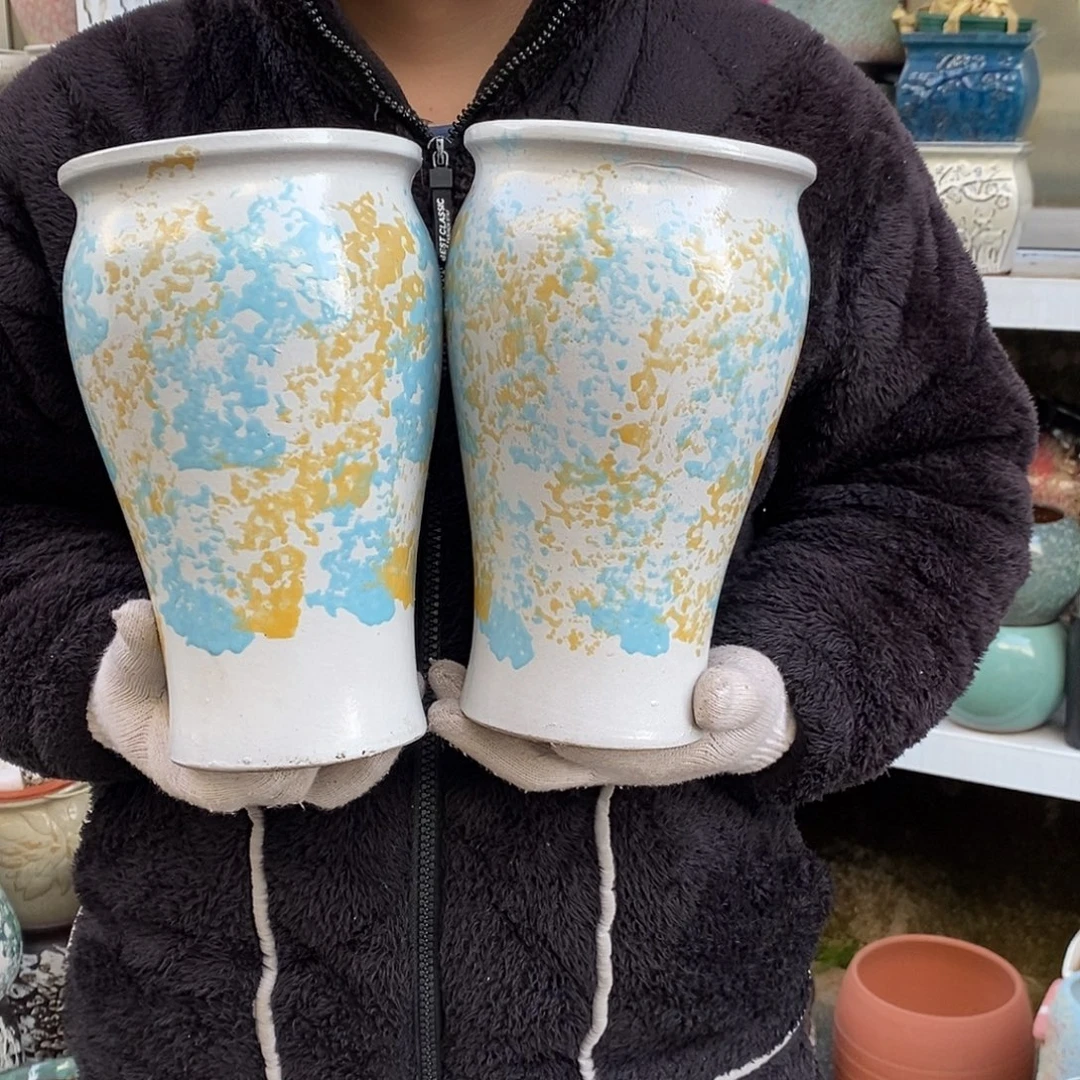 紫砂花盆口15高25福利俩个