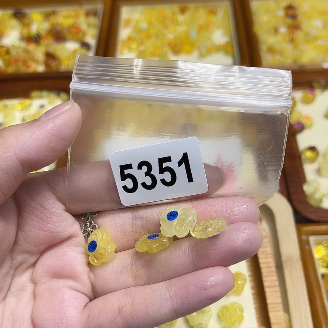 琥珀未镶嵌颈饰蜜蜡