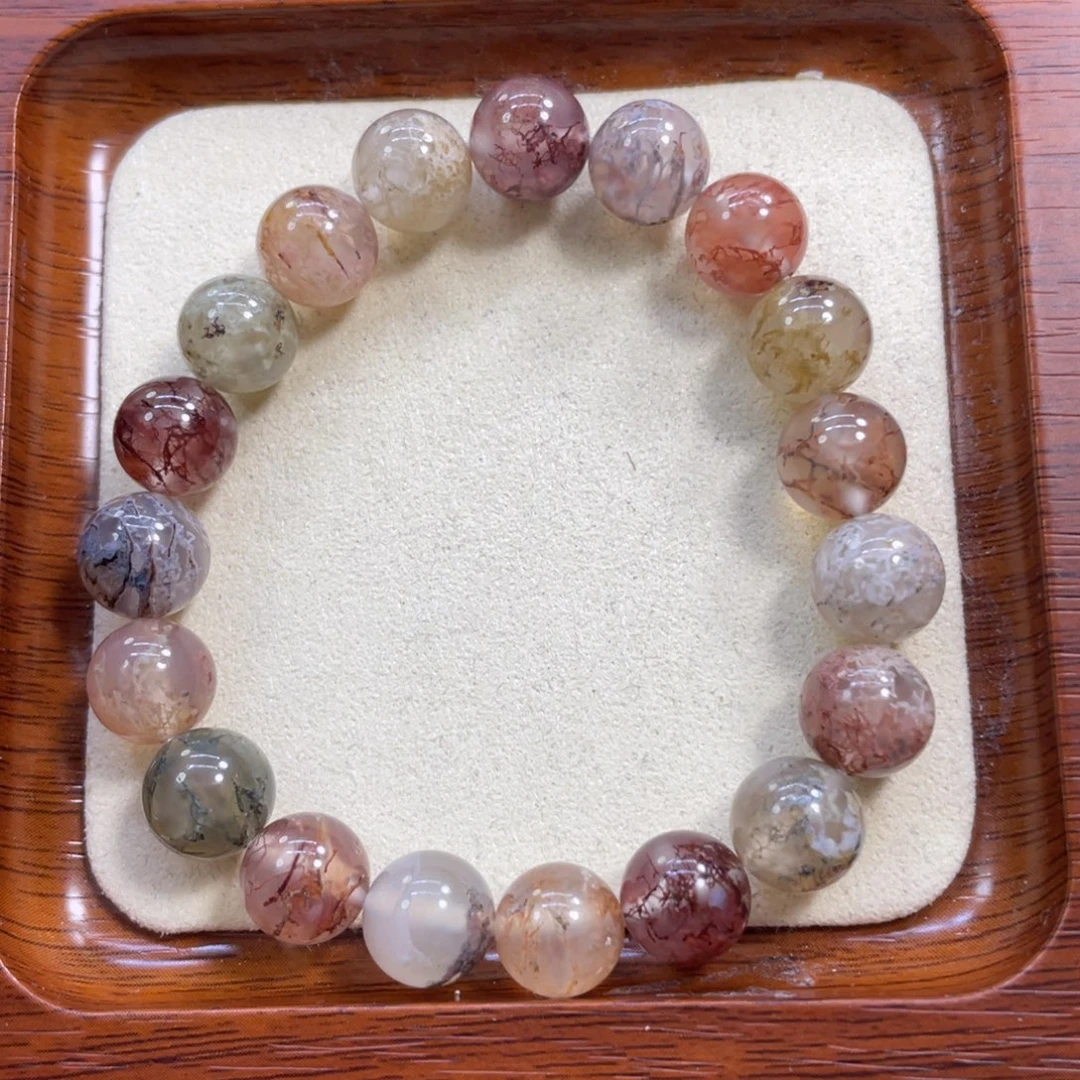 硅化玉未镶嵌颈饰水草玛瑙80