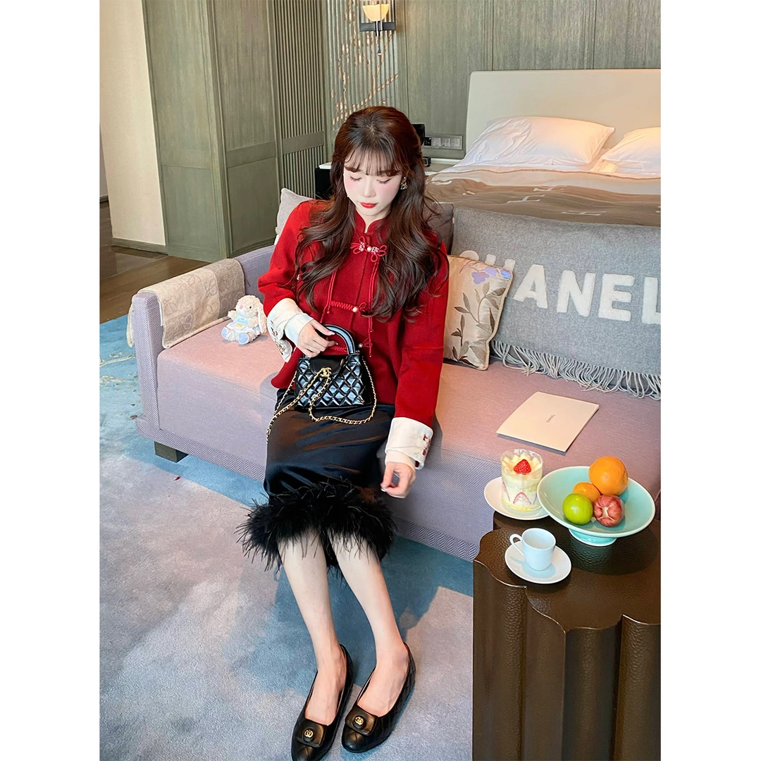 GA盈瓷[转运鸢尾]新中式半身裙 24SS0016