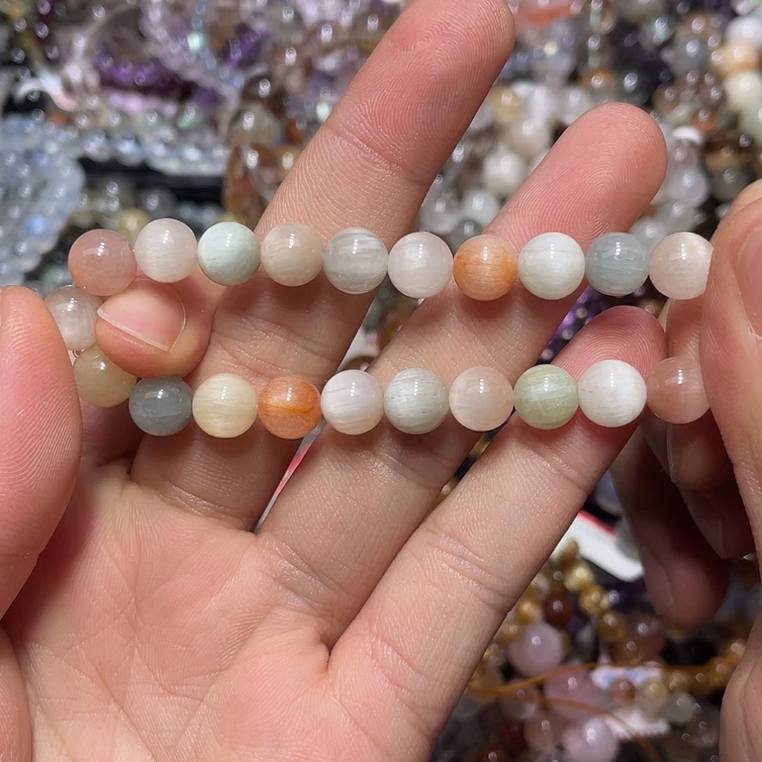 水晶手串未镶嵌彩兔毛8.4