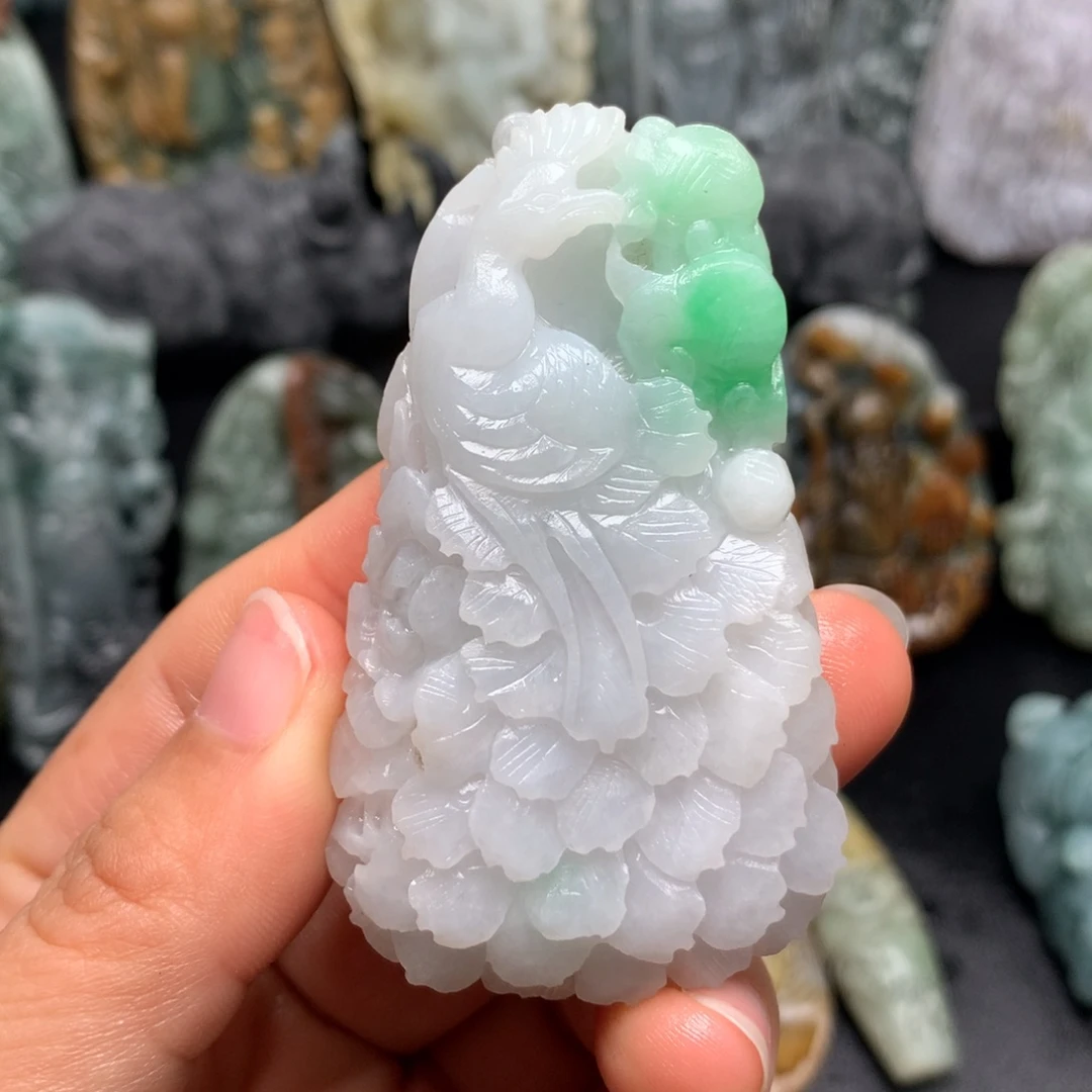 定制翡翠未镶嵌天然缅甸翡翠A货毛货抛光定制