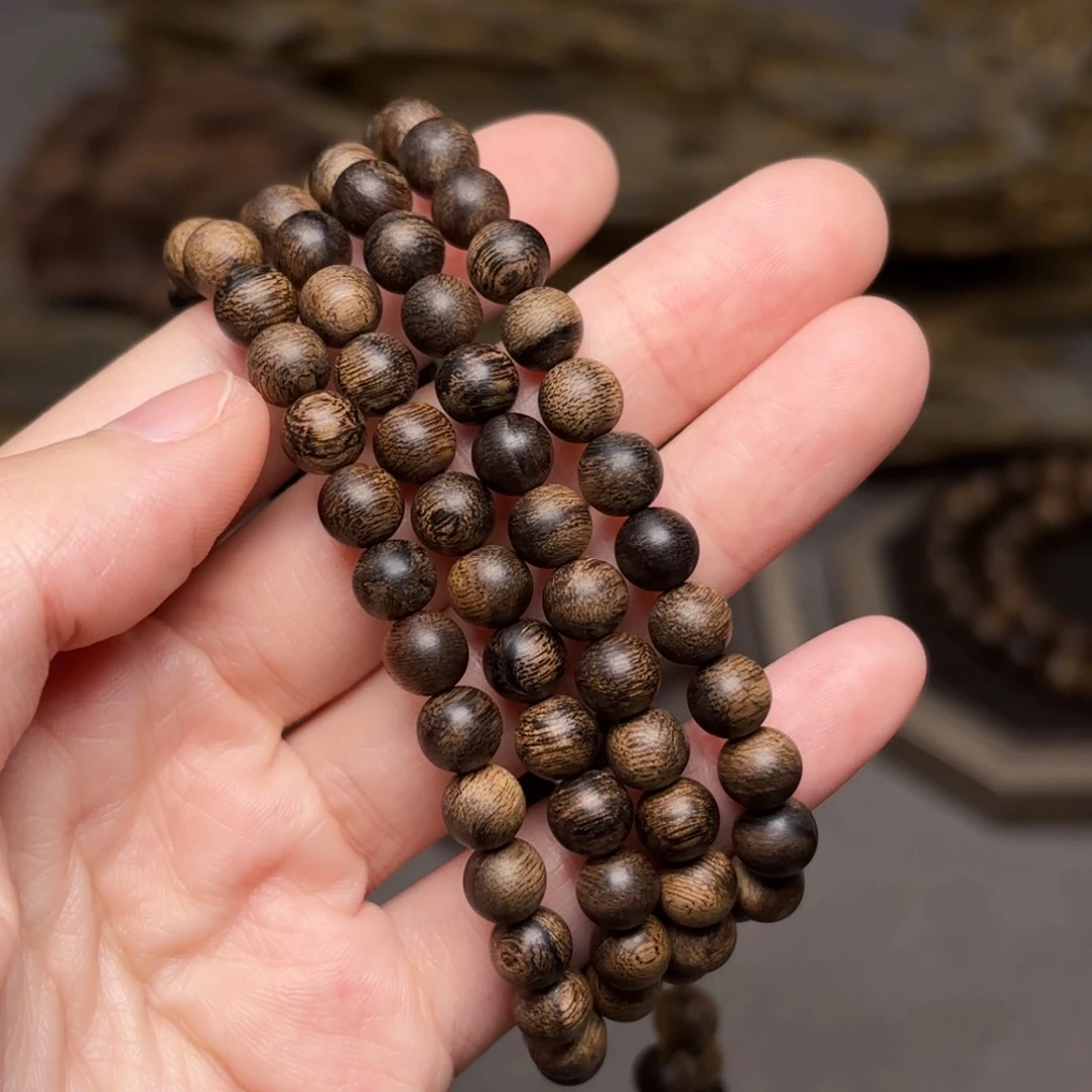 手串沉香越南芽庄黄棋楠瘤疤0.6×108