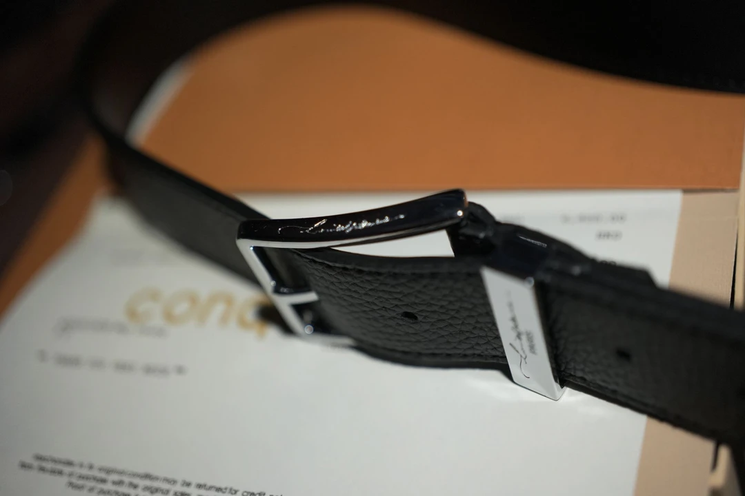 YIHENG SS/25 9800版“法式小公牛”宽3.5cm真皮腰带