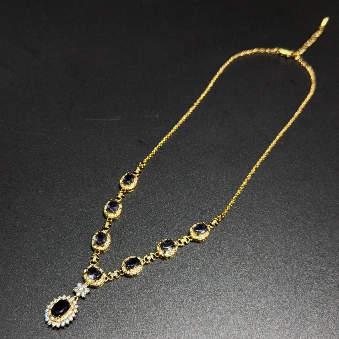 Q121 精美珠宝项链 尺寸 6*7mm