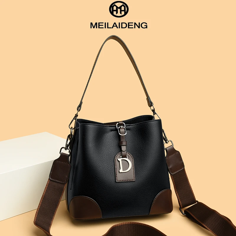 MEILAIDENG美莱登2025上新新款水桶包百搭时尚洋气女包斜挎包潮包