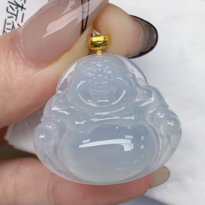 颈饰18K金镶嵌翡翠