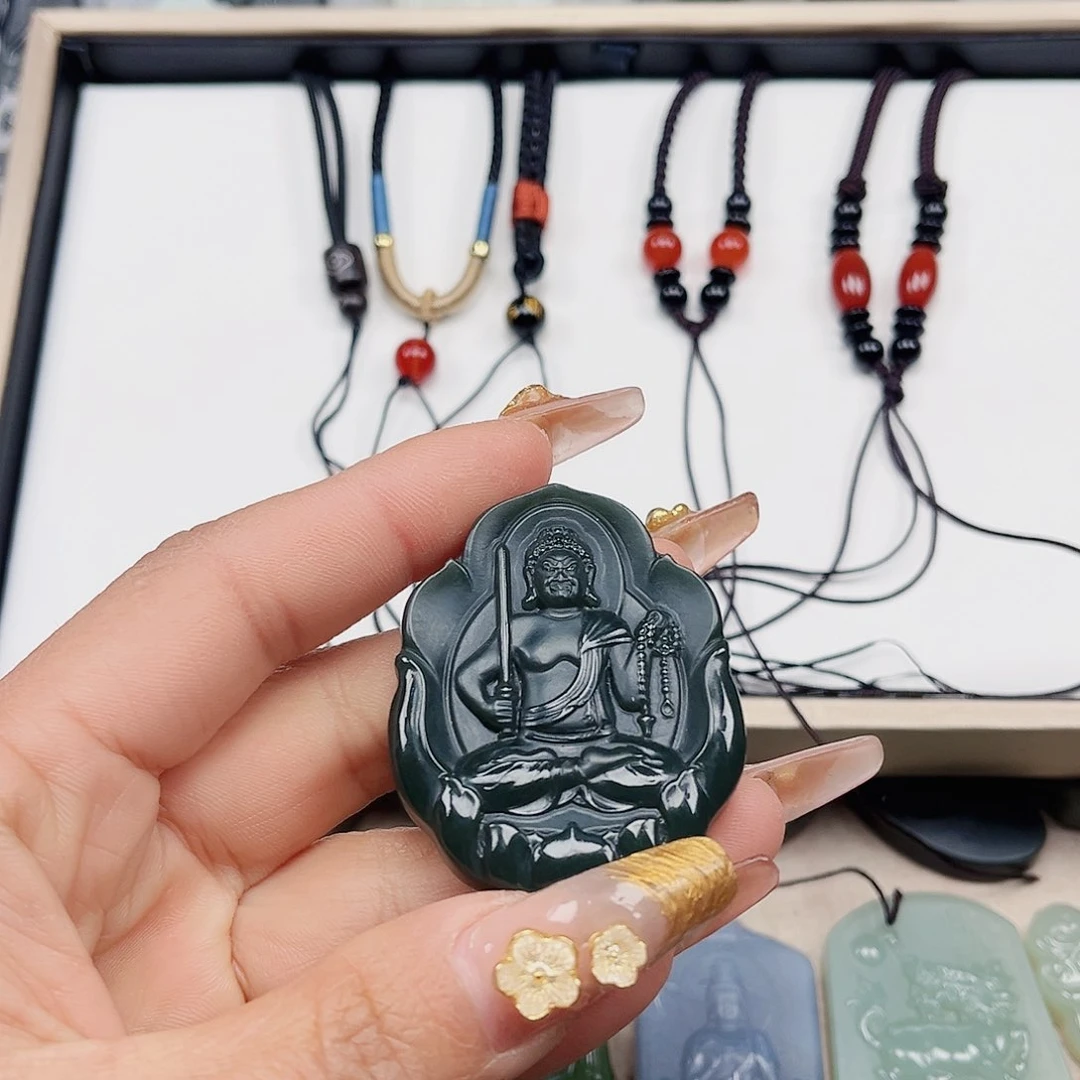 和田玉（青玉）颈饰未镶嵌