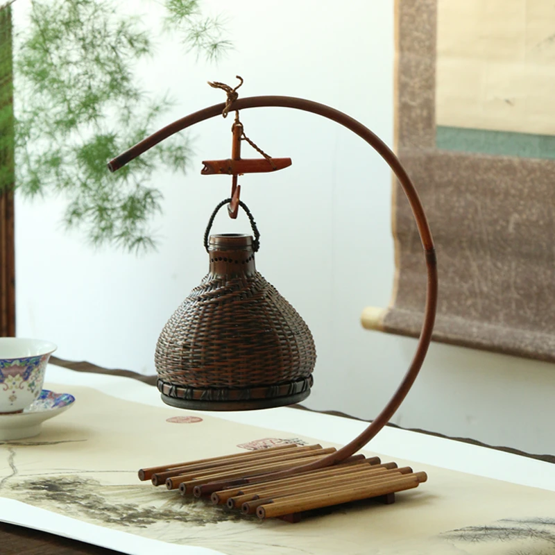 【半月香炉】竹编香炉香道用具竹编仿古熏香炉手工编织竹制精编耐用