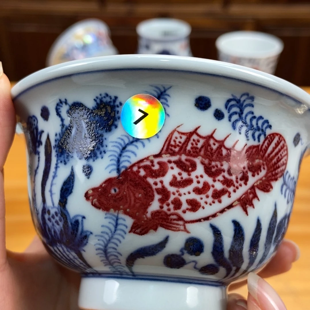 手绘现代茶具非古董