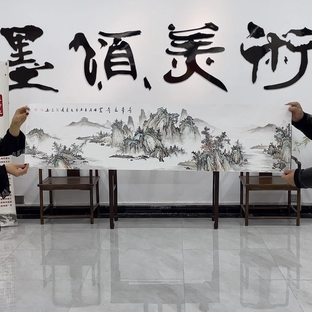 国画凌行志手绘作品