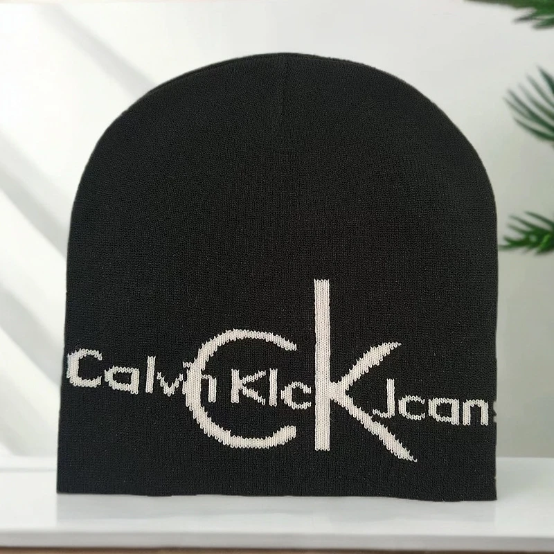 新款个性字母刺绣针织帽毛线帽秋冬户外保暖成人字母刺绣户外帽子
