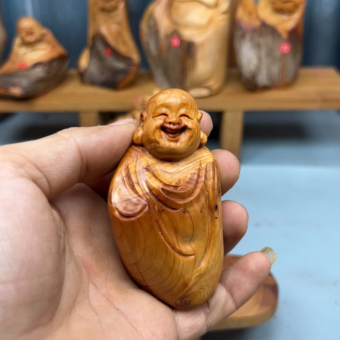 人***途木崖柏木摆件手把件