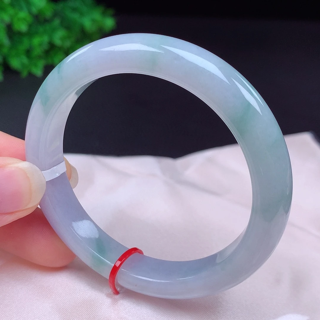 翡翠未镶嵌手镯56圈口432702