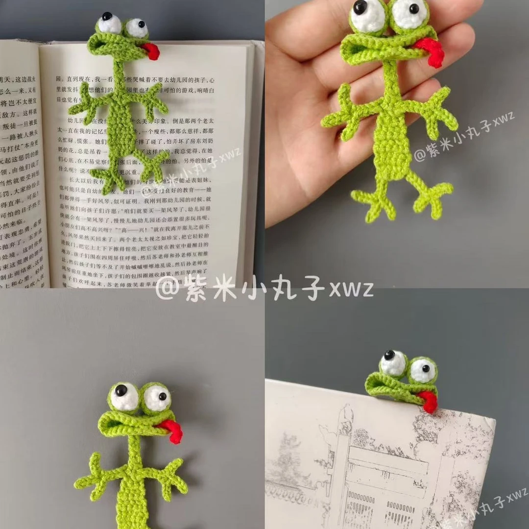 手工编织小丑蛙挂件钩织青蛙diy钩针材料钥匙扣可爱挂件情侣闺蜜