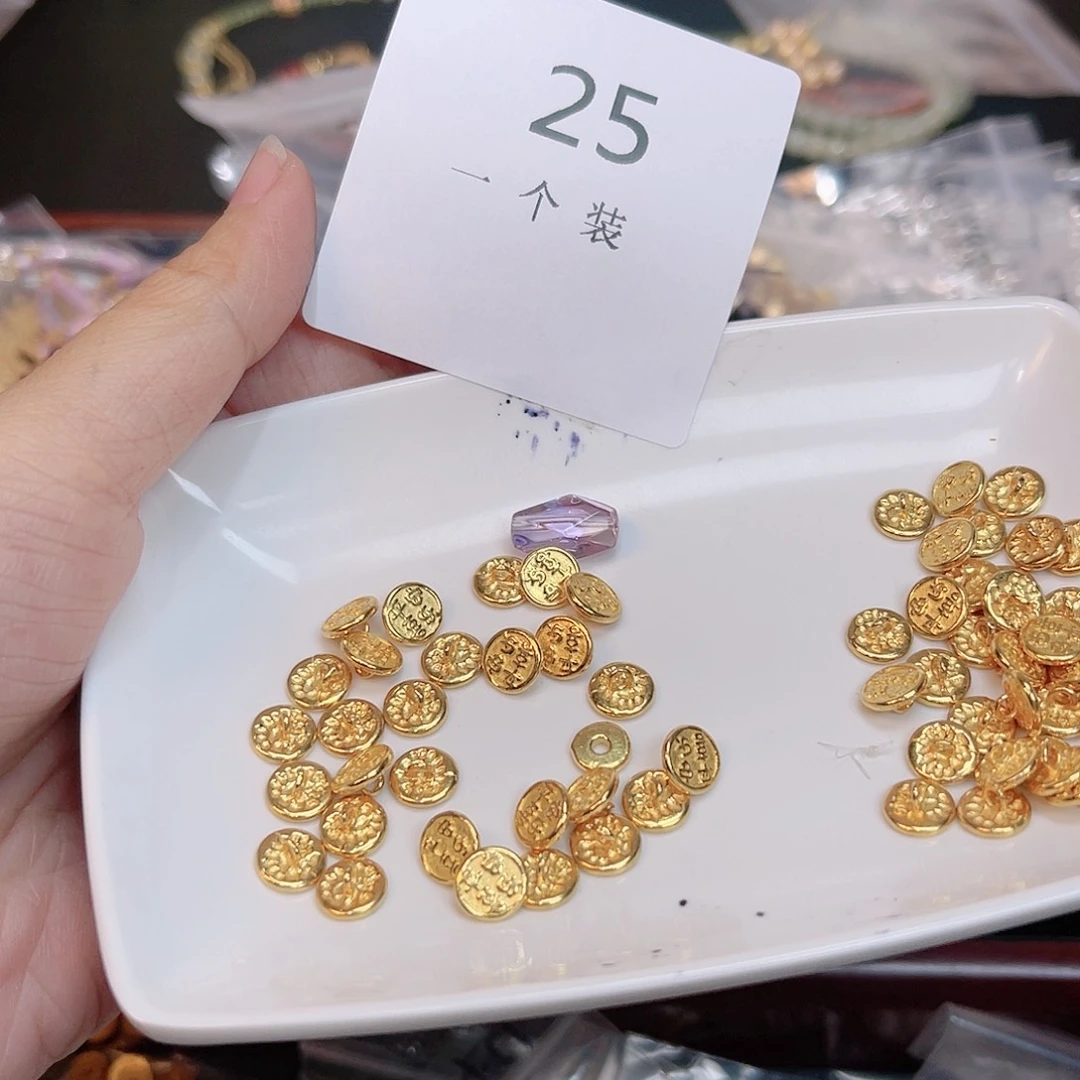 紫晶珠宝半成品银S925镀金镶嵌25