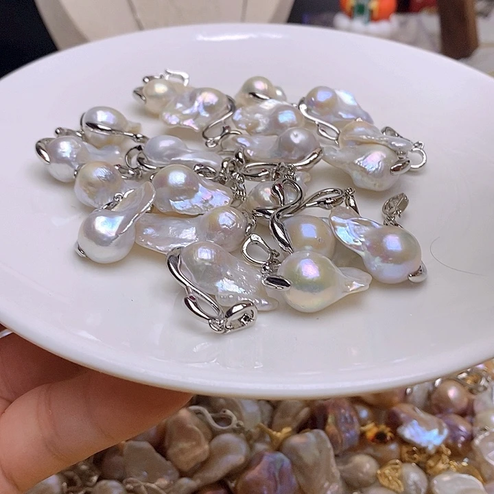 淡水珍珠银S925镶嵌颈饰170