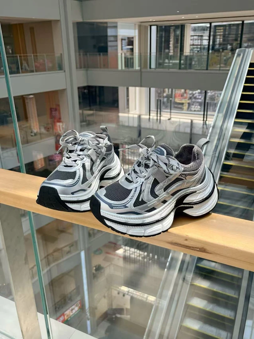 欧洲站秋冬新款加棉老爹鞋女炸街网红增高7cm厚底松糕休闲运动鞋