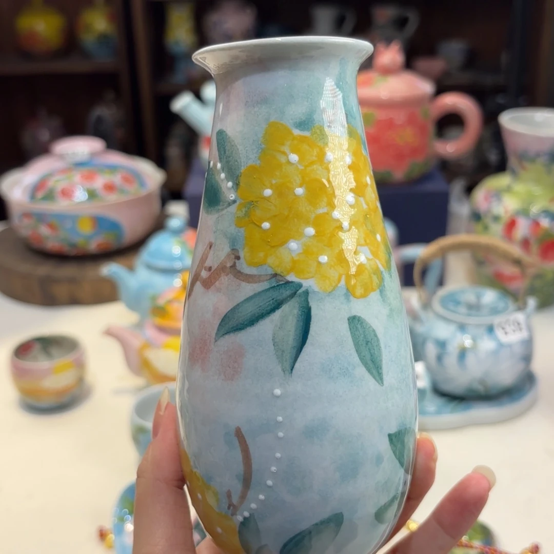 景德镇手绘高温釉下彩陶瓷茶具