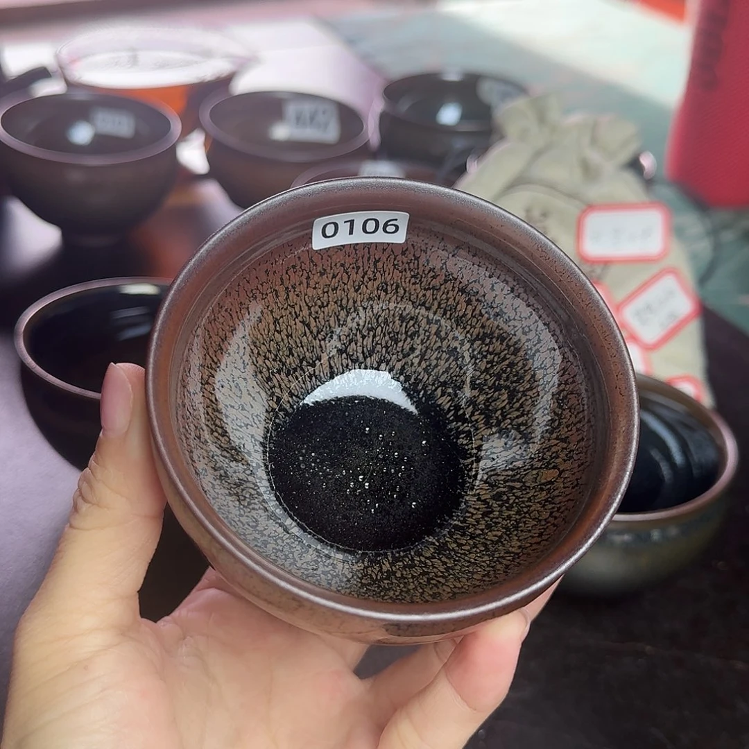 茶盏0106 建窑建盏「鹧鸪，柴烧主人杯