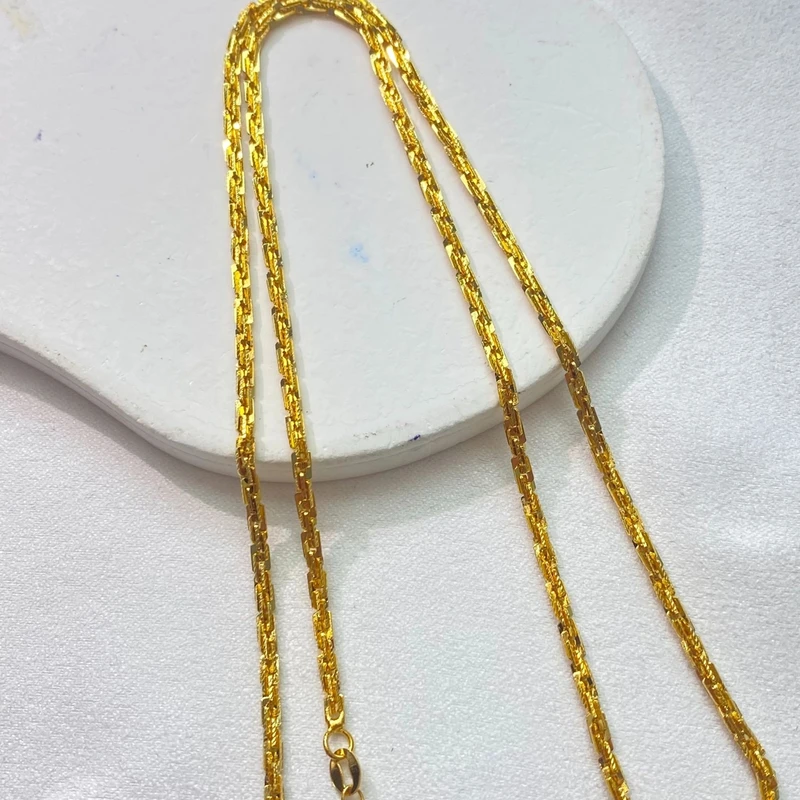 项链 K0456黄色三尺寸麻花车花链多样性发货19697