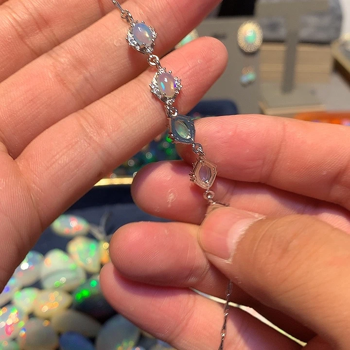 欧泊合金欧泊手链