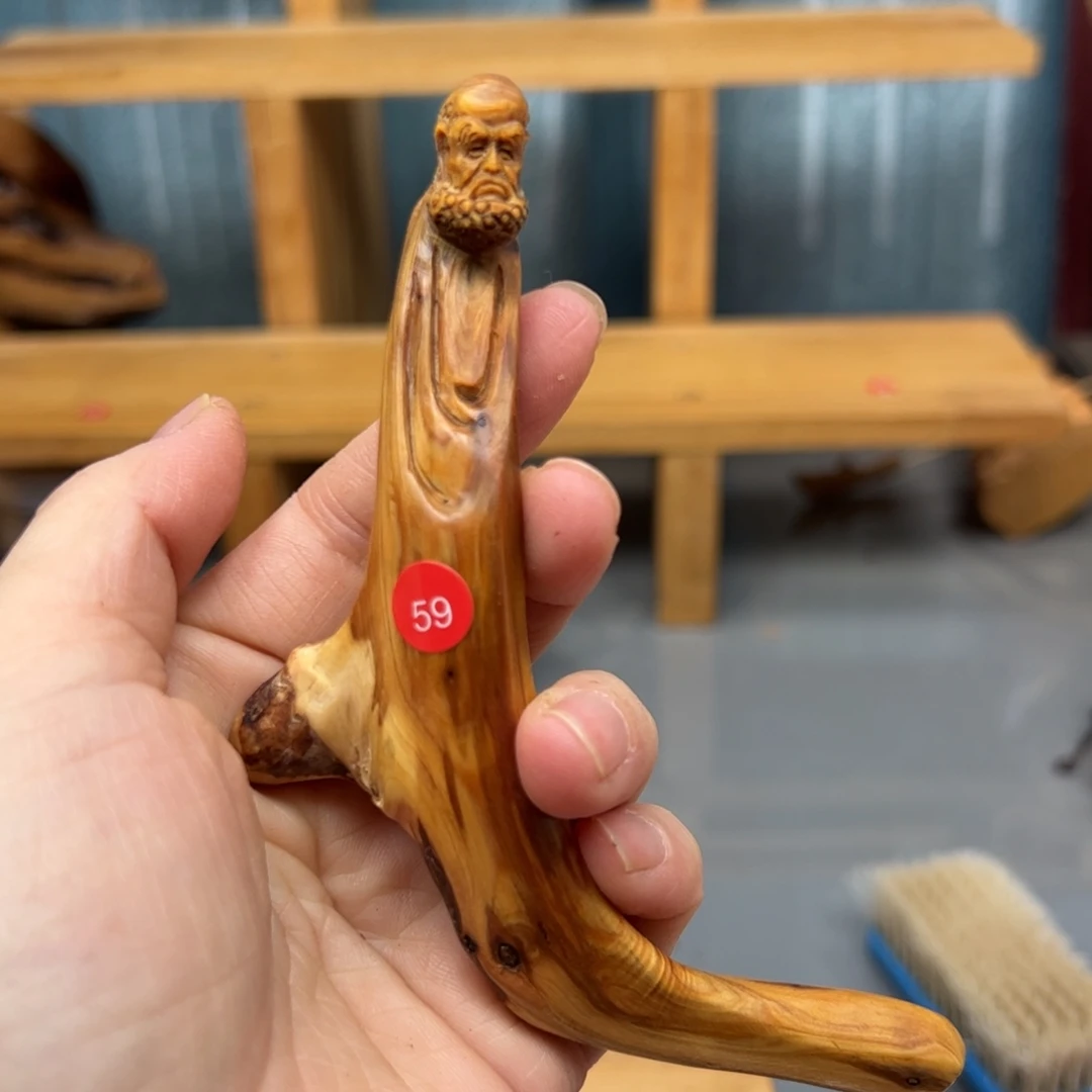 用***7木崖柏木摆件手把件，