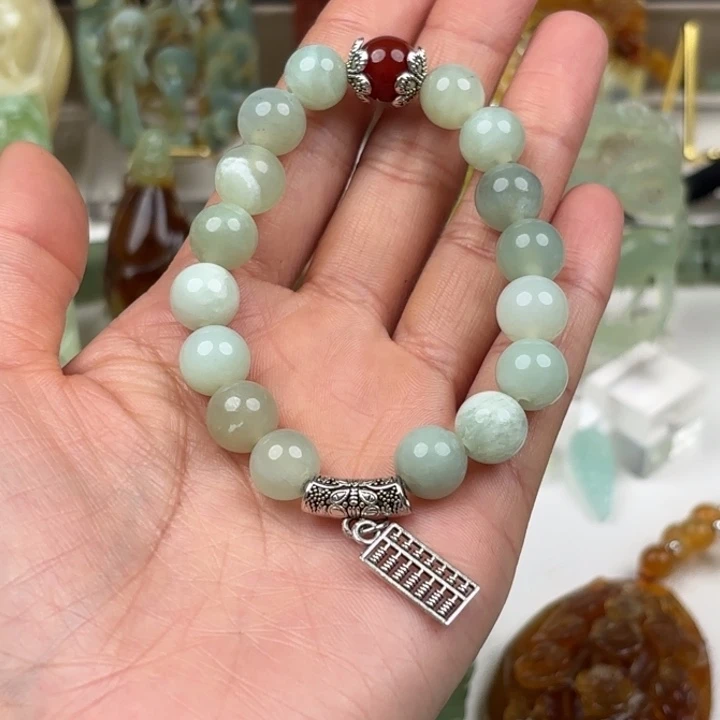 未镶嵌蛇纹石玉手串晨*