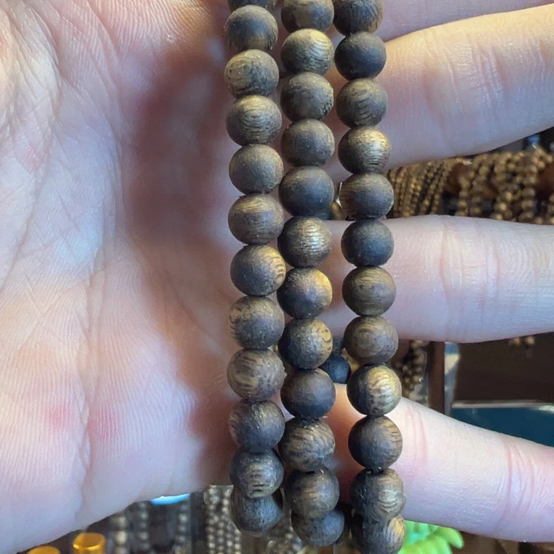 沉香碎屑沉香卡6圆珠单圈福利款