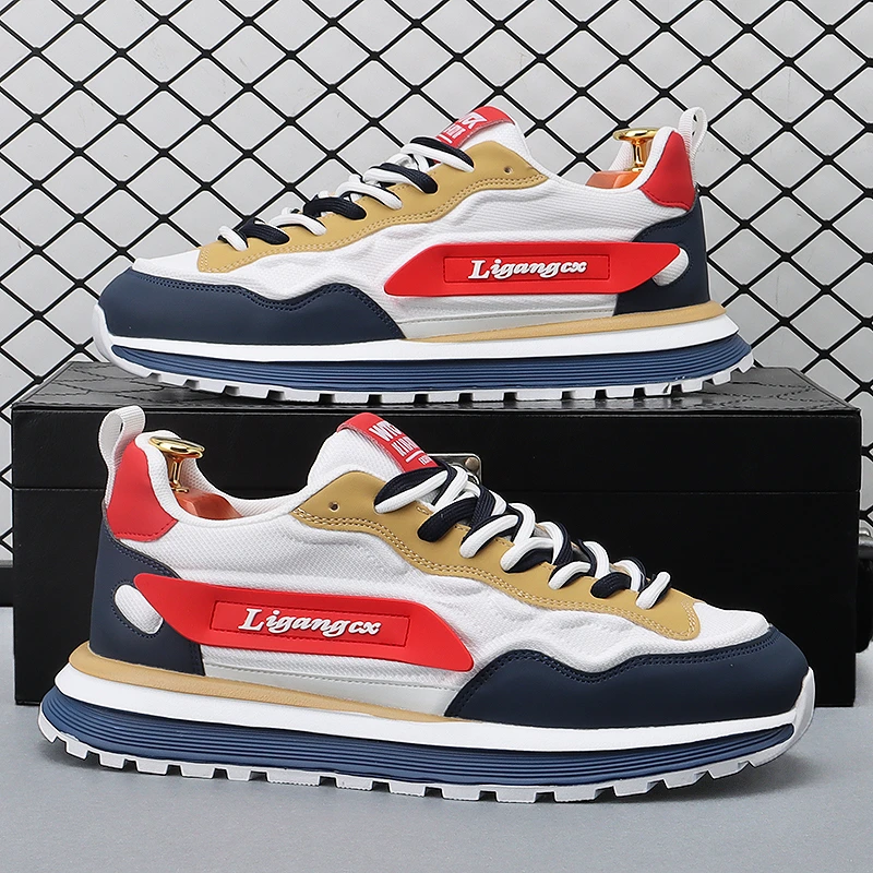 阿甘鞋男爆款2025年夏季新款透气轻便潮男鞋子厚底增高运动休闲鞋