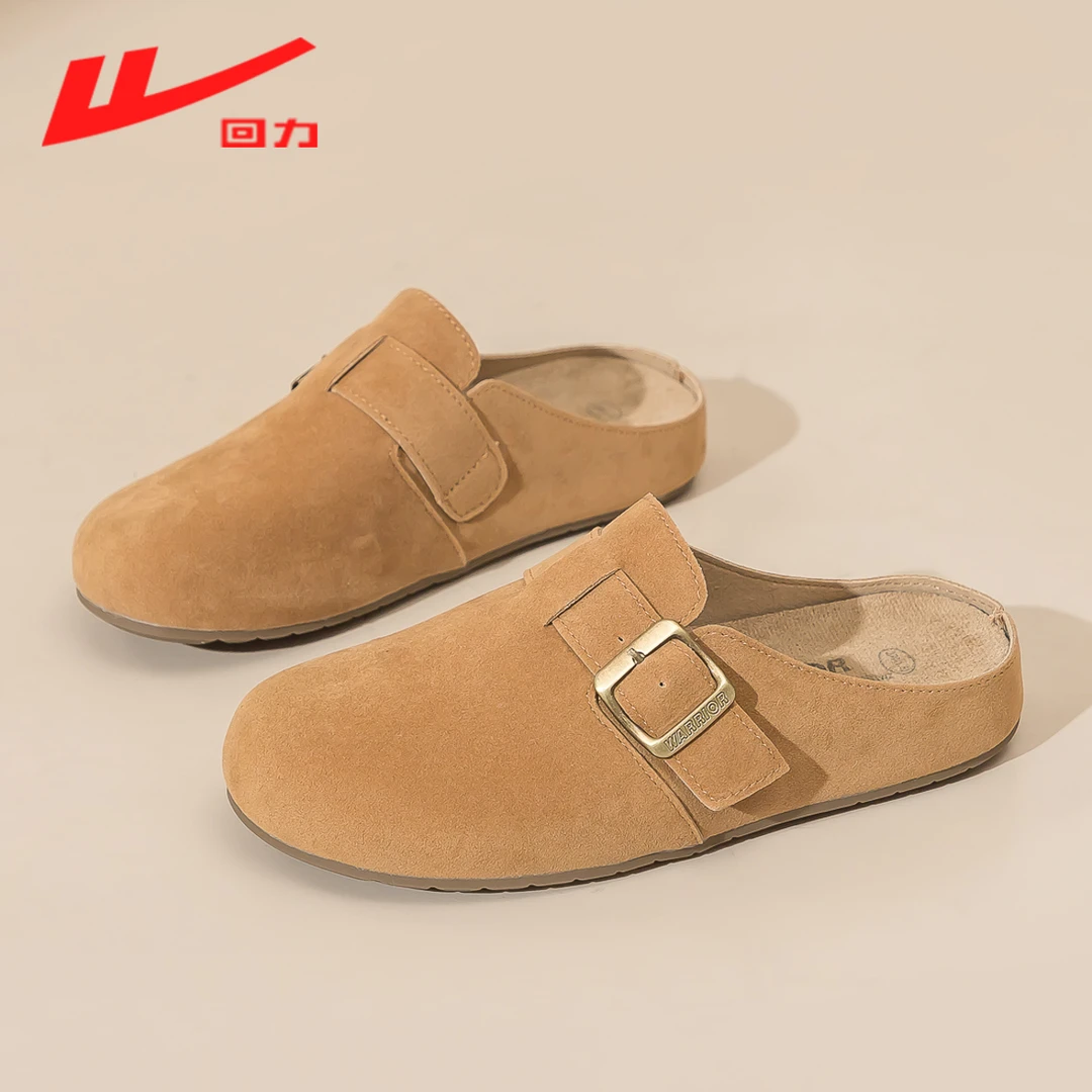 回力女鞋2025春季新款勃肯鞋一脚蹬软底时尚百搭半拖鞋2178