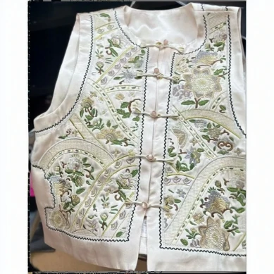 2025新款新中式刺绣盘扣马甲0087