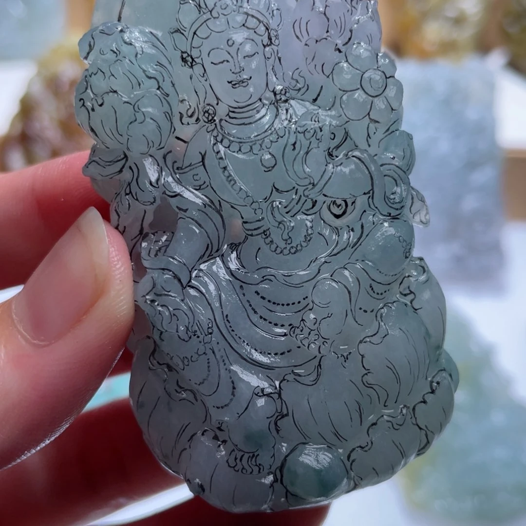 未镶嵌定制翡翠毛货