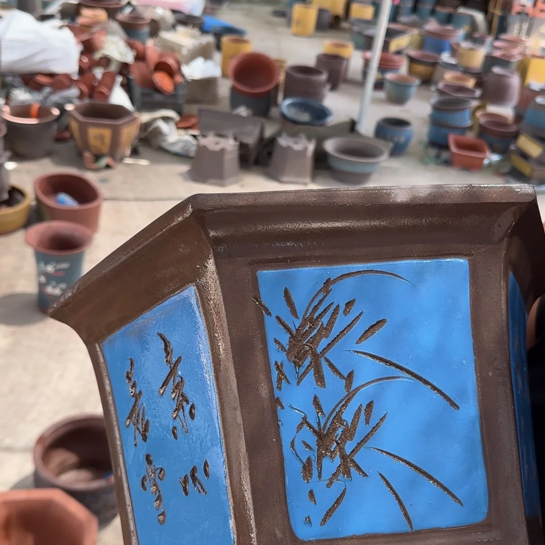 紫砂花盆口径33.21口径