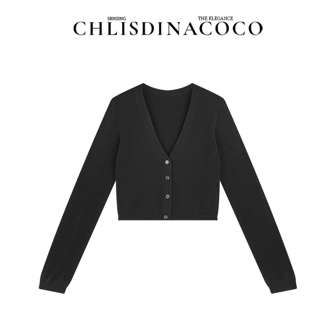 |迟到的coco|高定“羊毛”简约百搭时尚长袖针织衫L3MY00123