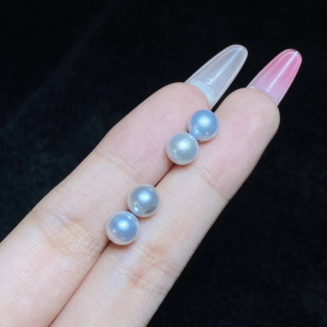 【小北好物】S925银海水珍珠耳钉约6mm+【多样性发一件】 2QH74X432