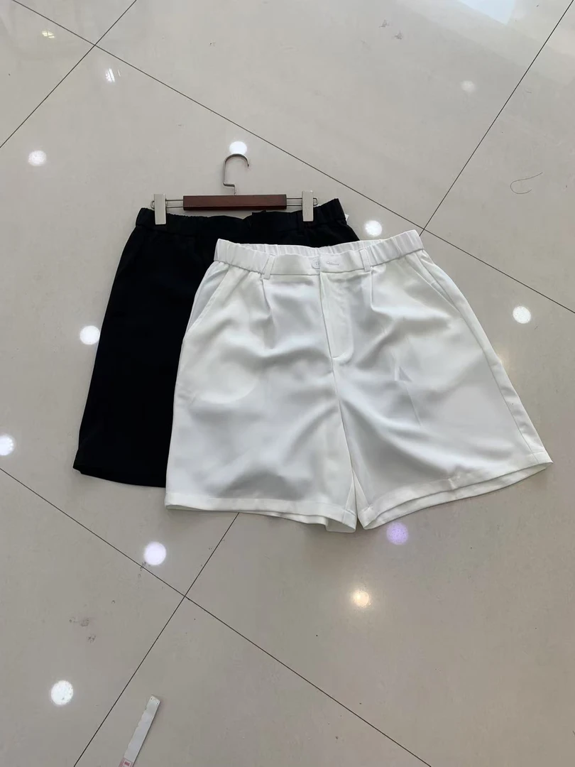 二姐家淼51385夏季新款纯色百搭五分裤