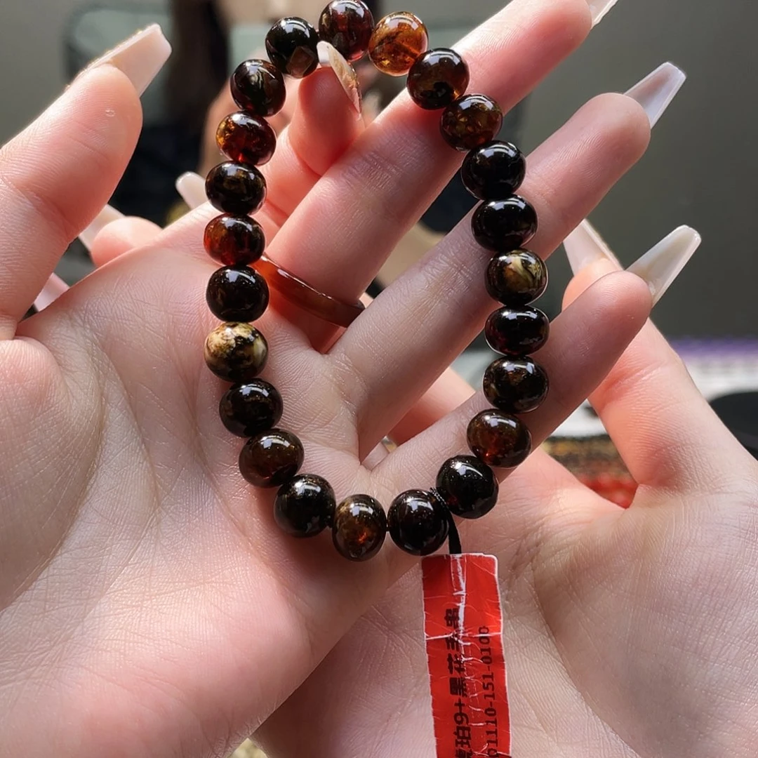 琥珀未镶嵌裸石抚顺琥珀9➕手串翳王珀
