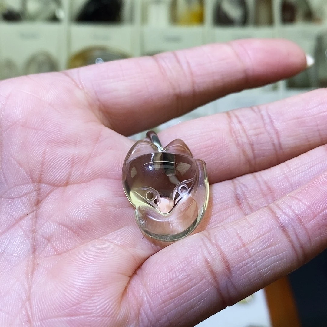 水晶吊坠(不含链)未镶嵌白***。