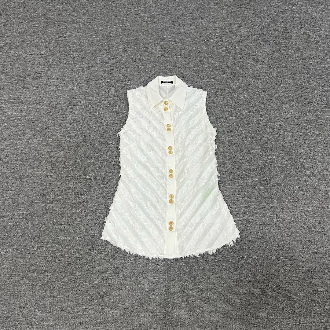 99新 AMIPARIS 巴尔曼 无袖 上衣 背心 36码