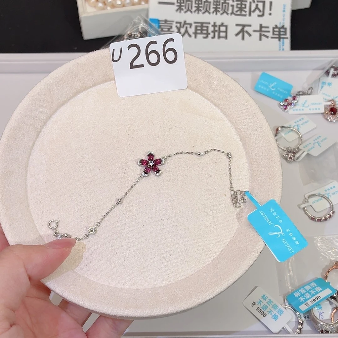 银S925镶嵌珠宝首饰石榴石