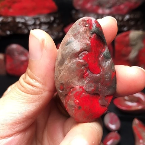 猫***子昌化鸡血石昌化鸡血石挂件