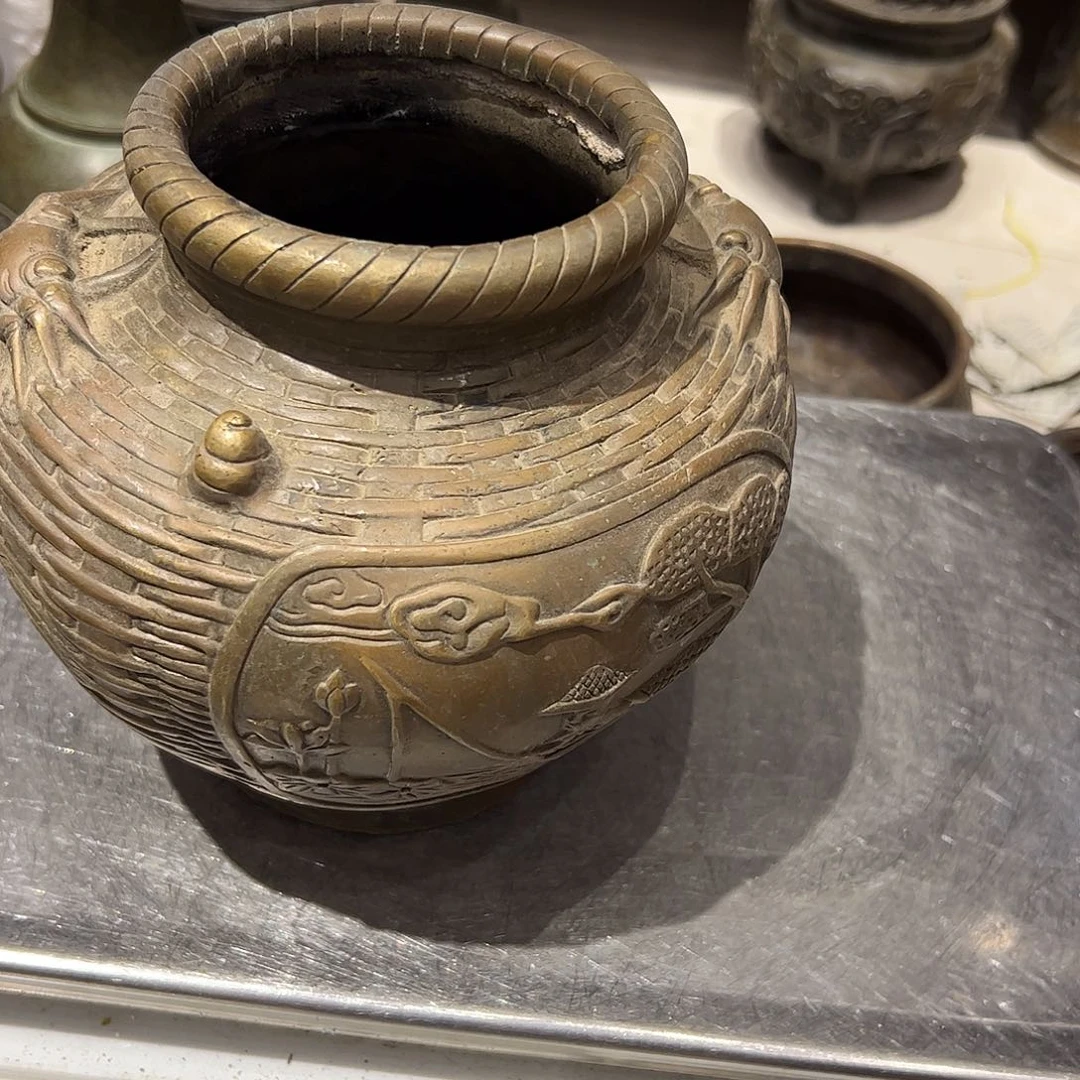 悠****乐微瑕疵黄铜摆件工艺品