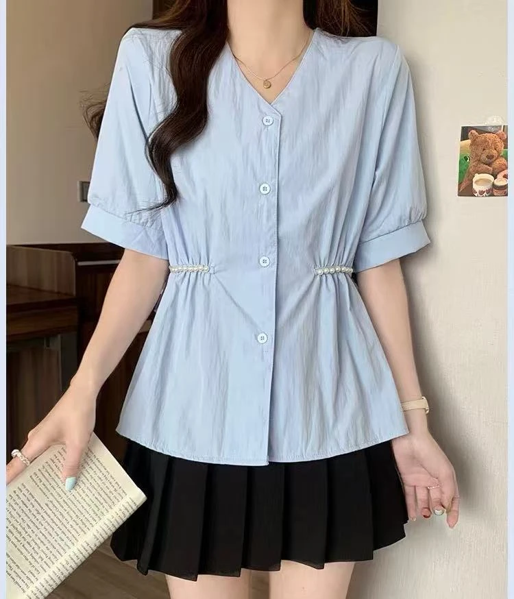 爆款2025年新款上衣女加宽加大女装大码衬衫打底衫