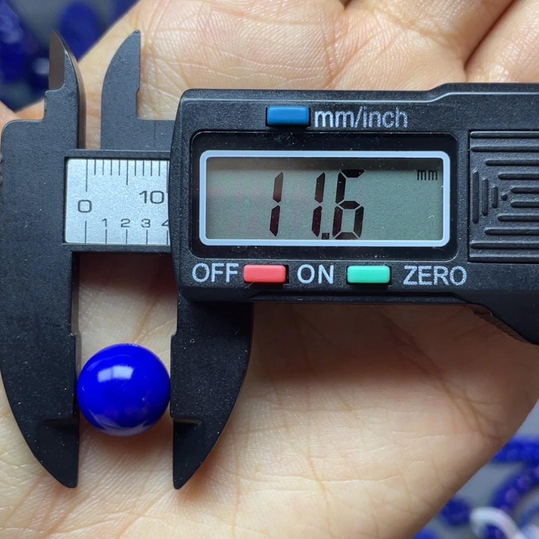 青金石未镶嵌11mm单珠配饰