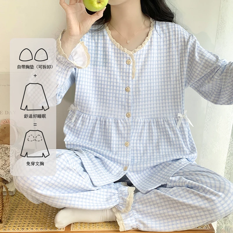 夏季云感棉薄棉月子服春秋春夏3-8月份孕妇哺乳衣衣家居服