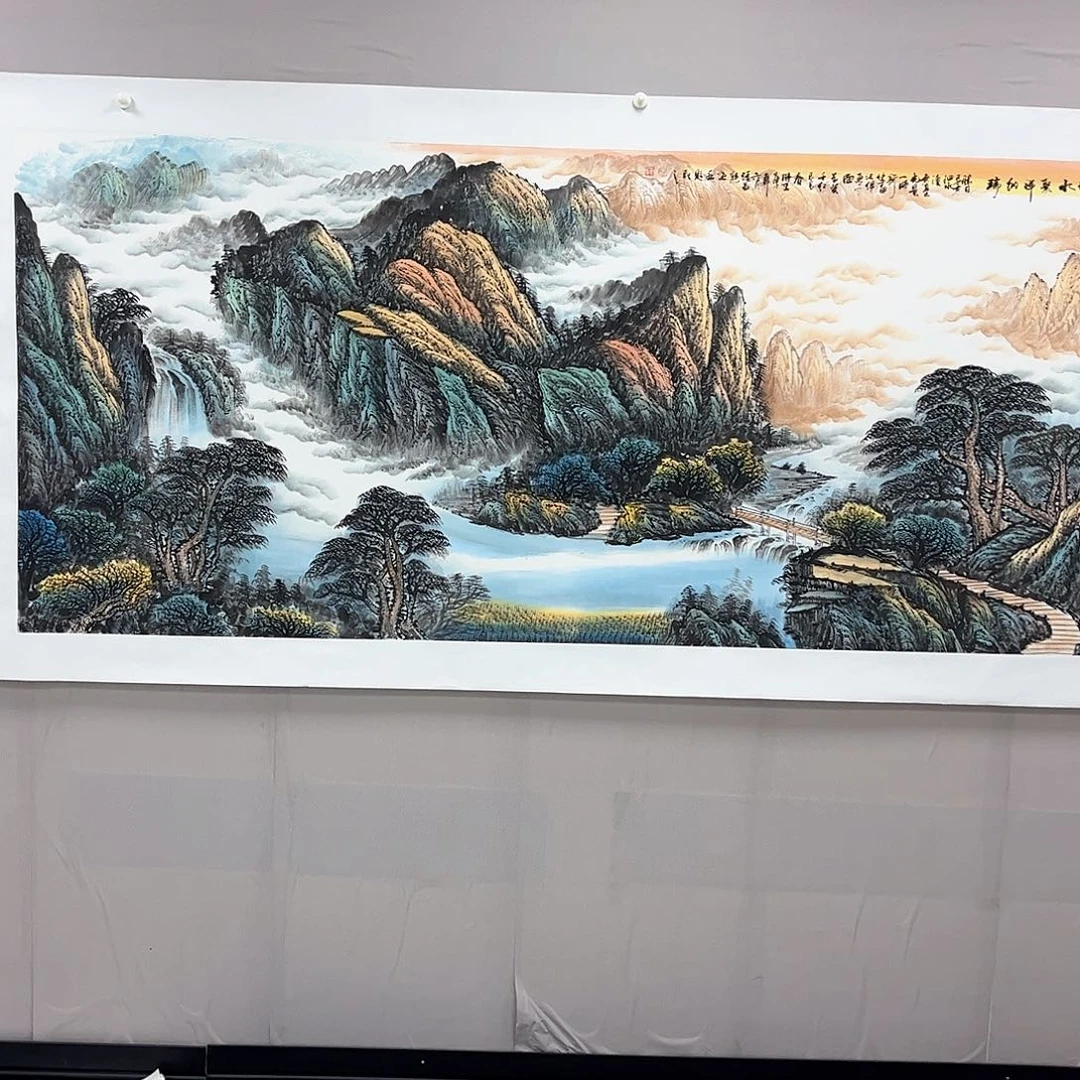 国画美**朵宣纸国画纯手绘作品