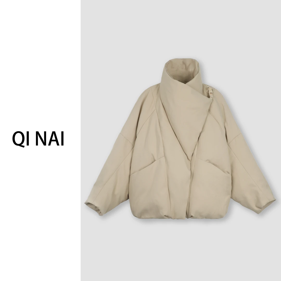 七奈推荐 【晨曦】小众气质翻领羽绒外套QN12156